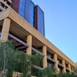 The Maricopa County Superior Court building on West Madison Street in downtown Phoenix, Arizona.