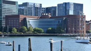 The John Joseph Moakley United States Courthouse on the Boston waterfront.