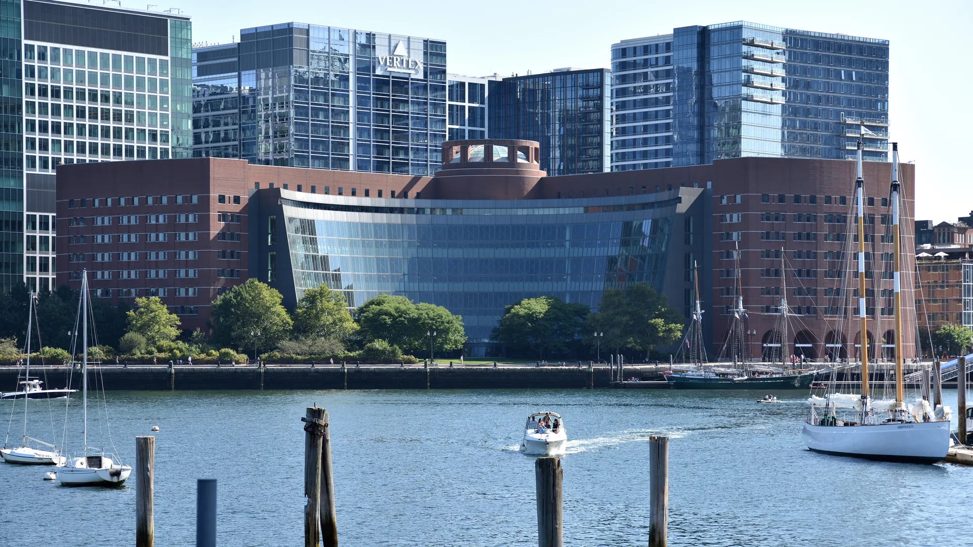 The John Joseph Moakley United States Courthouse on the Boston waterfront.