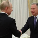 Russian President Vladimir Putin shakes hands with U.S. Special Envoy Steve Witkoff at the Kremlin in January 2026.
