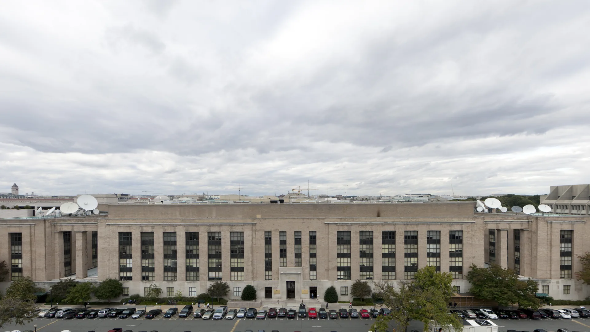 Exterior of the Wilbur J. Cohen Federal Building in Washington, D.C., longtime Social Security Administration headquarters