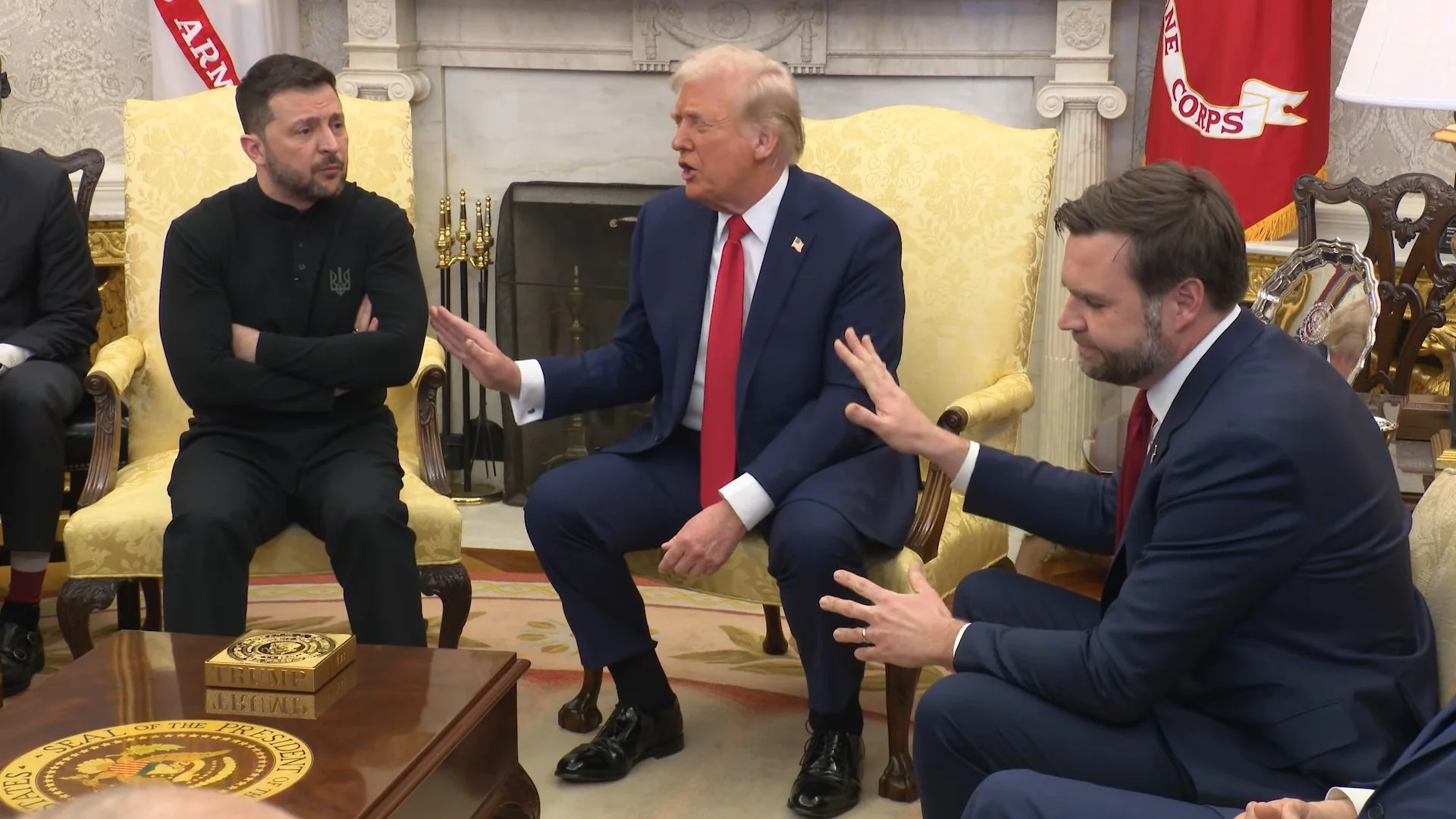 President Donald Trump and Ukrainian President Volodymyr Zelenskyy in the Oval Office